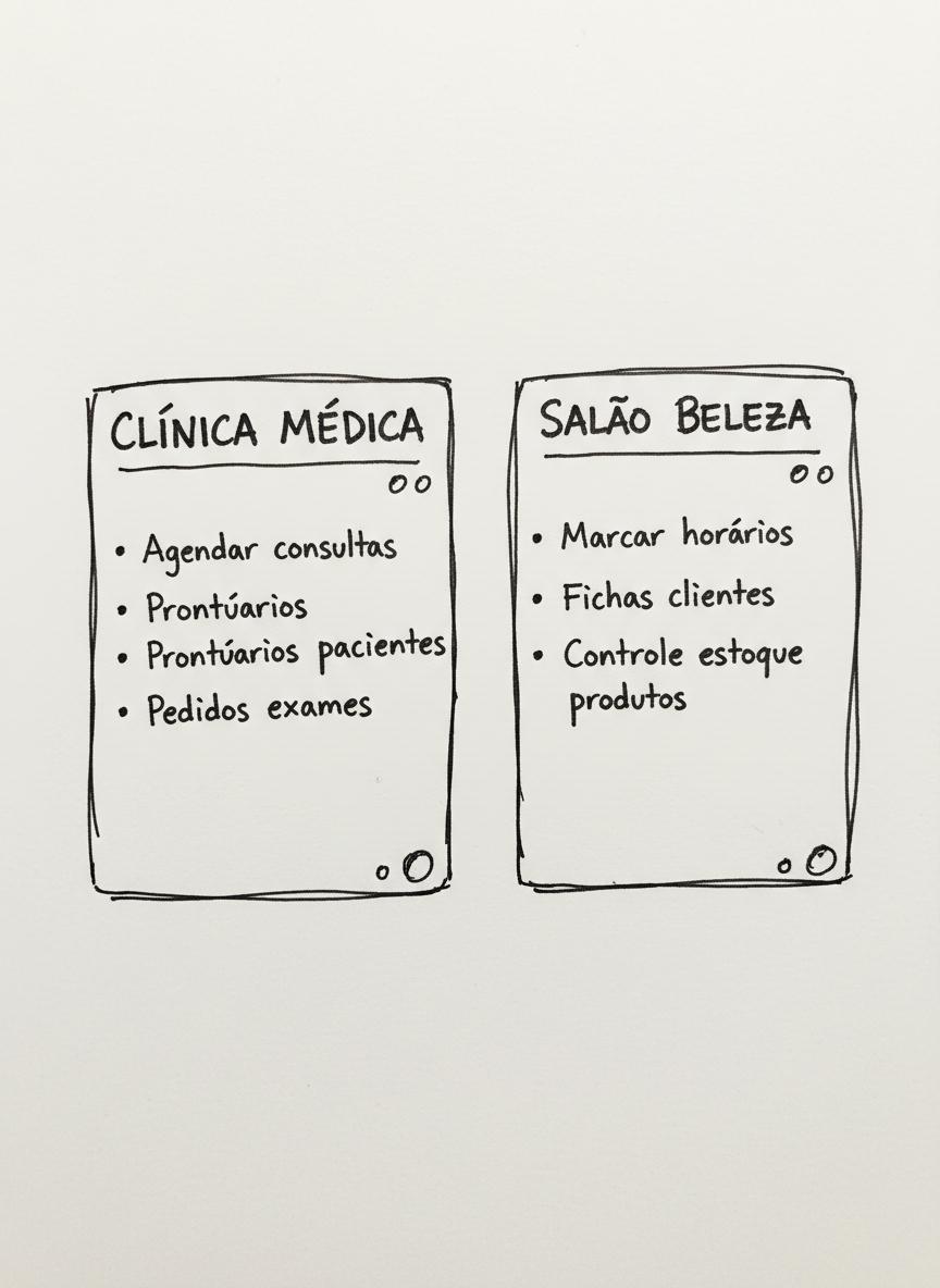 Espaços separados por cliente